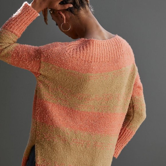 Pilcro Rugby Tunic Sweater Pink Combo - Picture 9 of 9